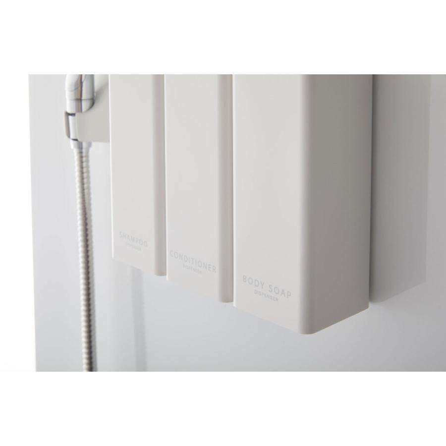 ソープディスペンサー 山崎実業 正規品 TOWER タワー マグネットツーウェイディスペンサー ソープボトル 詰め替え用ボトル コンディショナー ホワイト | tower | 02