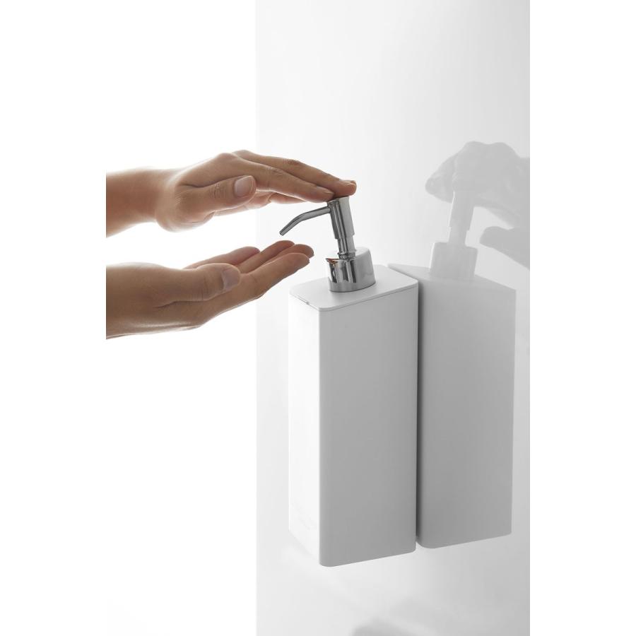 ソープディスペンサー 山崎実業 正規品 TOWER タワー マグネットツーウェイディスペンサー ソープボトル 詰め替え用ボトル ボディーソープ ホワイト | tower | 04