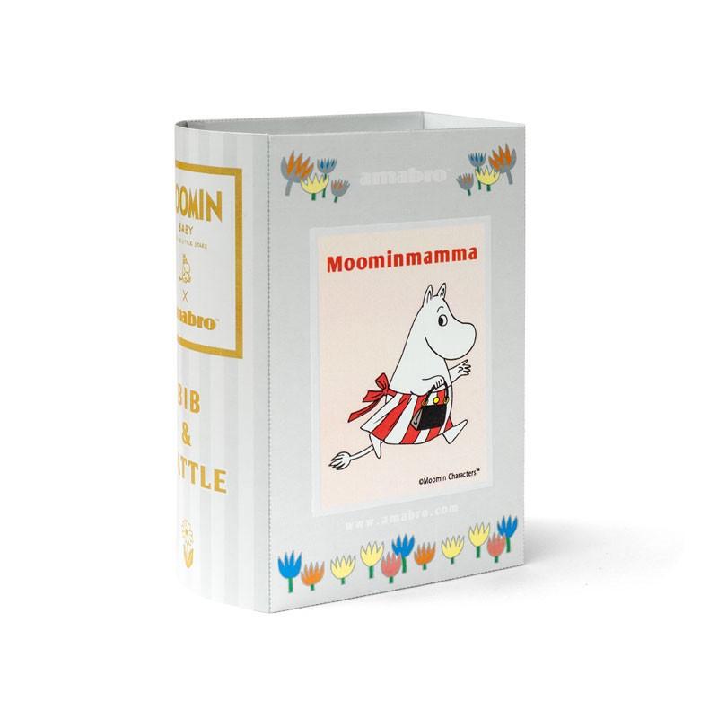 出産祝い アマブロ MOOMIN BABY BIB＆RATTLE 出産お祝いギフト amabro スタイとガラガラ  ギフトセット ムーミンママ | MOOMIN | 01