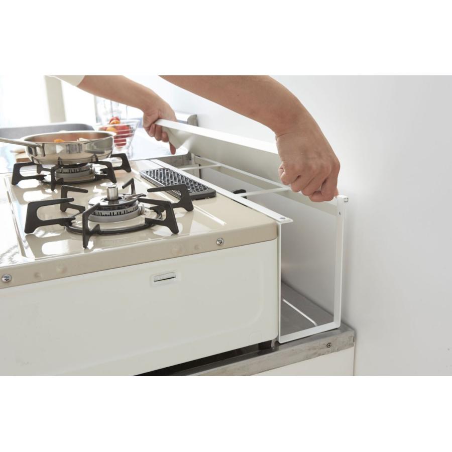 キッチン収納 山崎実業 正規品 TOWER タワー コンロ奥隙間ラック 収納ラック ホワイト |  | 04