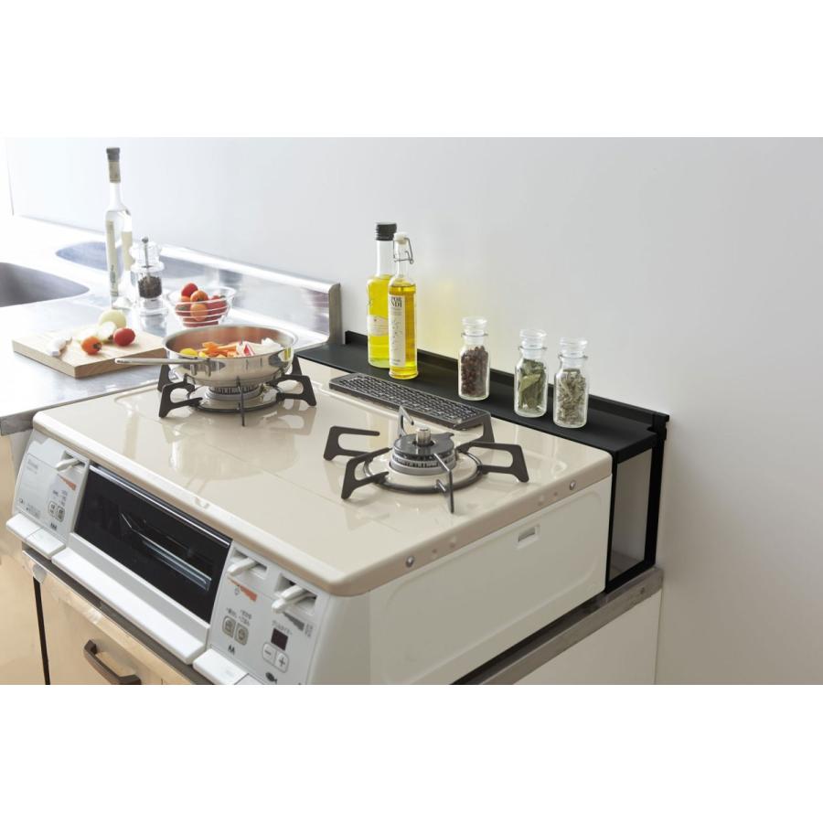 キッチン収納 山崎実業 正規品 TOWER タワー コンロ奥隙間ラック 収納ラック ブラック |  | 01