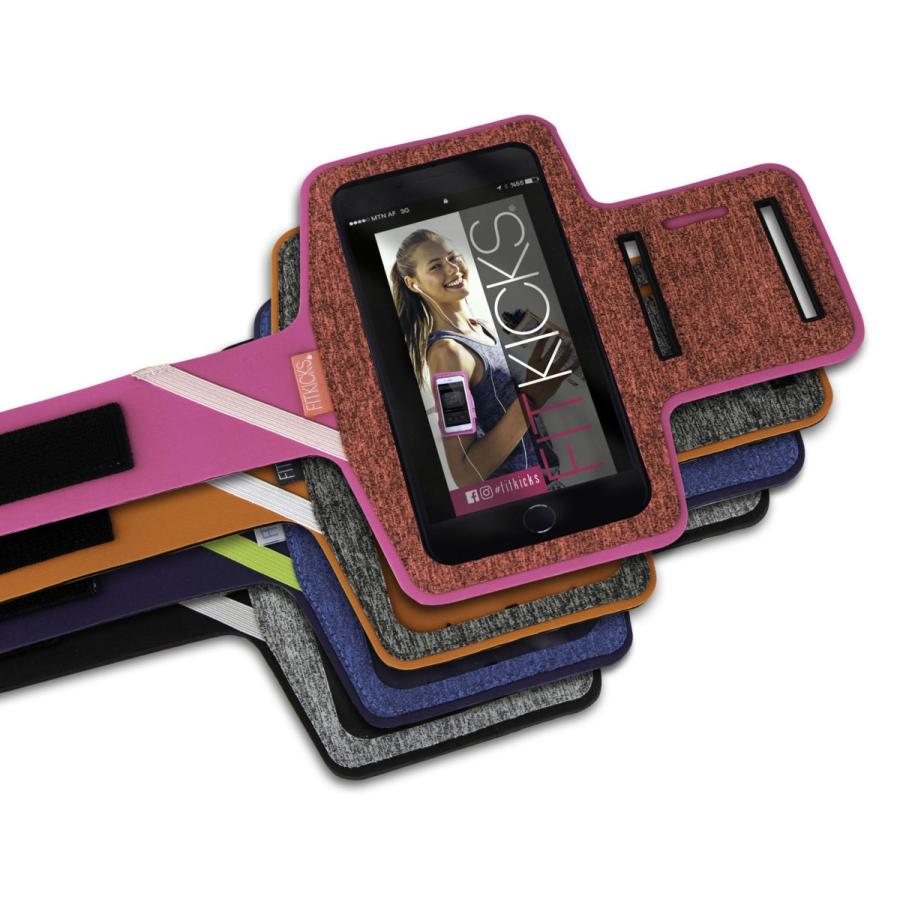スマホ対応アームバンド フィットキックス ARMBAND ハンズフリースマホケース ランニングアームバンド FITKICKS スマホアームバンド オレンジ |  | 01