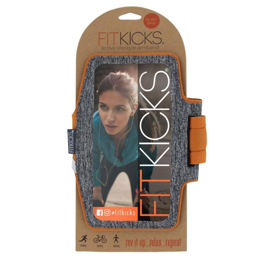 スマホ対応アームバンド フィットキックス ARMBAND ハンズフリースマホケース ランニングアームバンド FITKICKS スマホアームバンド オレンジ |  | 02