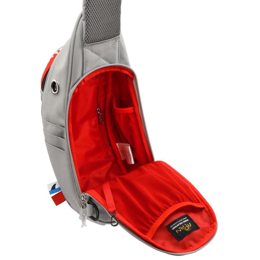 ウエストポーチ モーンクリエイションズ シャークスリングバッグ ウエストバッグ MORN CREATIONS サメ シャークバッグ グレー |  | 02