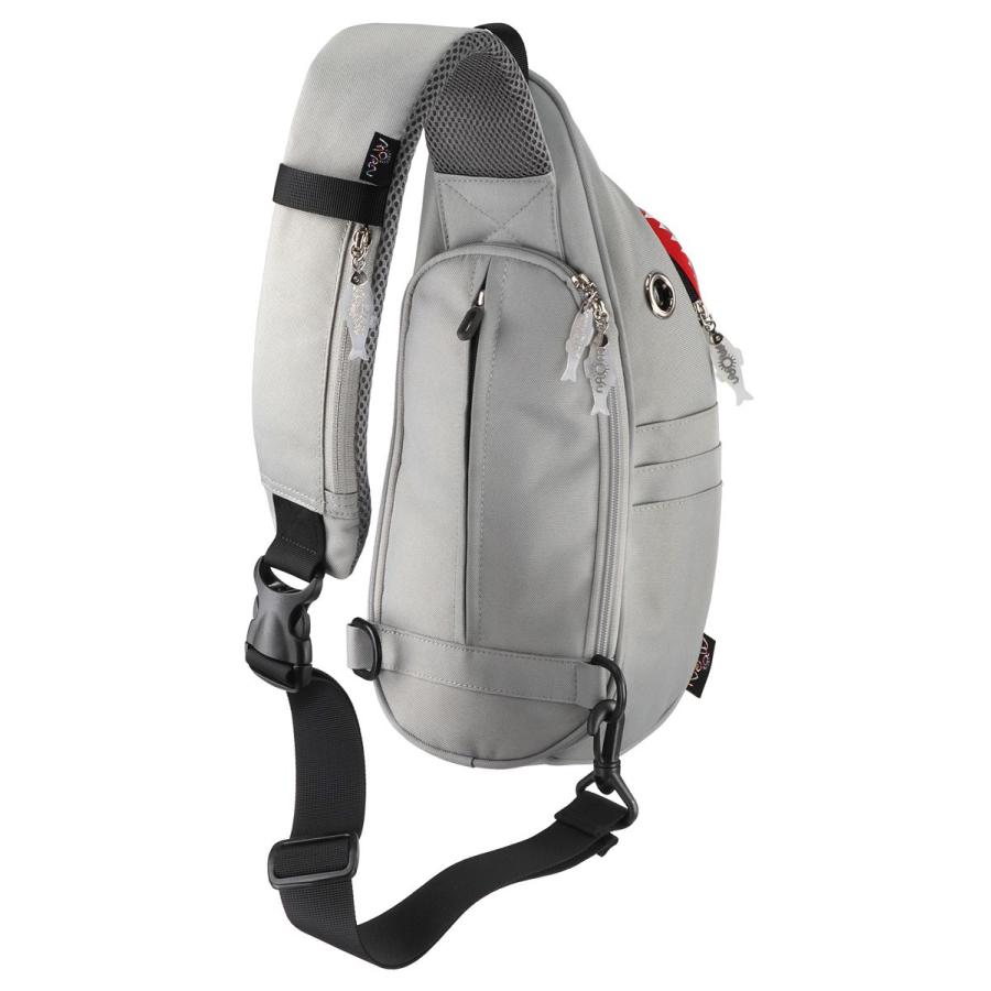 ウエストポーチ モーンクリエイションズ シャークスリングバッグ ウエストバッグ MORN CREATIONS サメ シャークバッグ グレー |  | 05