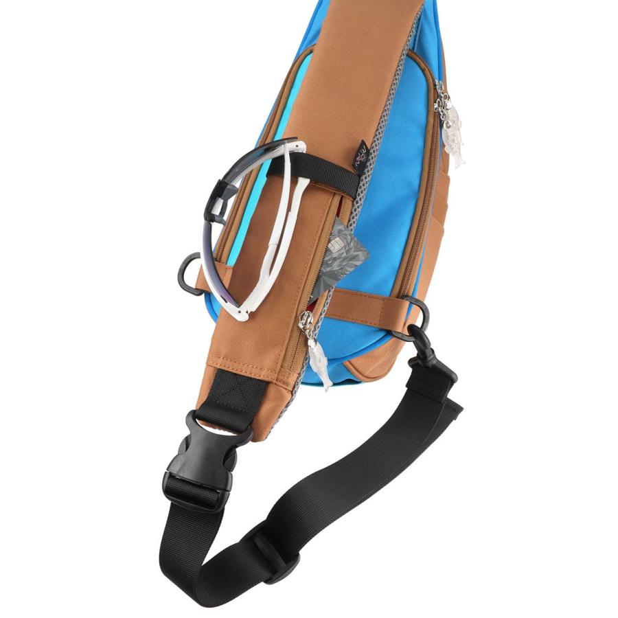 ウエストポーチ モーンクリエイションズ シャークスリングバッグ ウエストバッグ MORN CREATIONS サメ シャークバッグ コンビ ブラウン/ブルー |  | 06