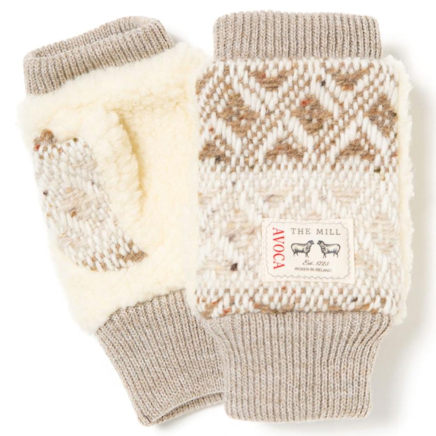 手袋 グッドファブリケーション フィンガーレスグローブ スマホ タッチパネル対応 GOOD FABRICATION FINGERLESS GLOVES AVOCA ベージュ | 