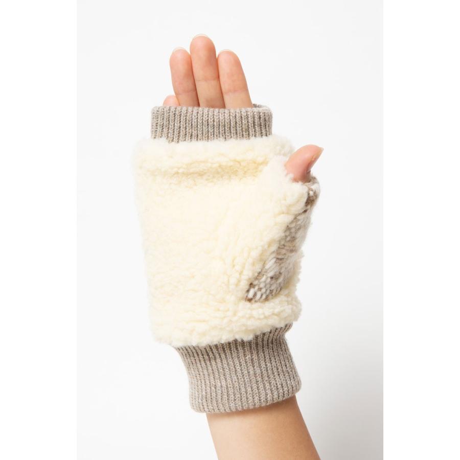 手袋 グッドファブリケーション フィンガーレスグローブ スマホ タッチパネル対応 GOOD FABRICATION FINGERLESS GLOVES AVOCA ベージュ |  | 02