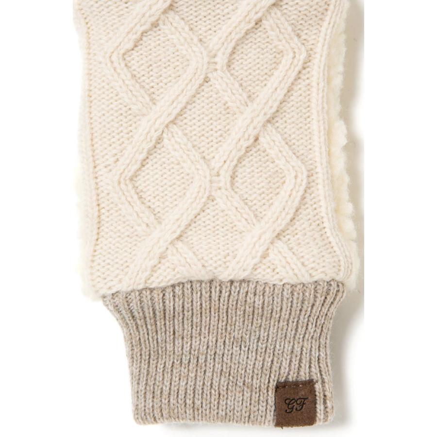 手袋 グッドファブリケーション フィンガーレスグローブ スマホ タッチパネル対応 GOOD FABRICATION FINGERLESS GLOVES Cable クリーム |  | 03