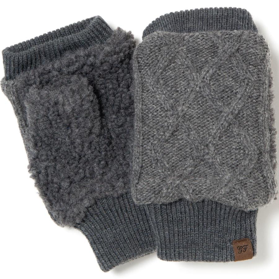 手袋 グッドファブリケーション フィンガーレスグローブ スマホ タッチパネル対応 GOOD FABRICATION FINGERLESS GLOVES Cable グレー | 