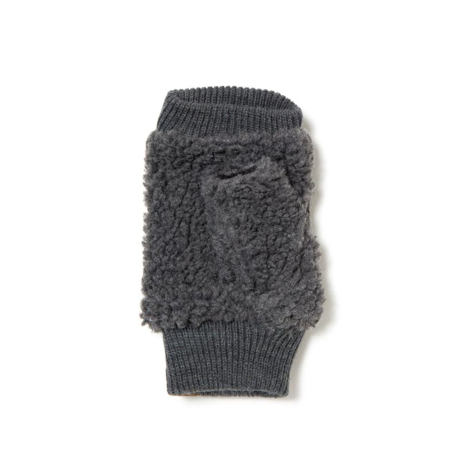 手袋 グッドファブリケーション フィンガーレスグローブ スマホ タッチパネル対応 GOOD FABRICATION FINGERLESS GLOVES Cable グレー |  | 02
