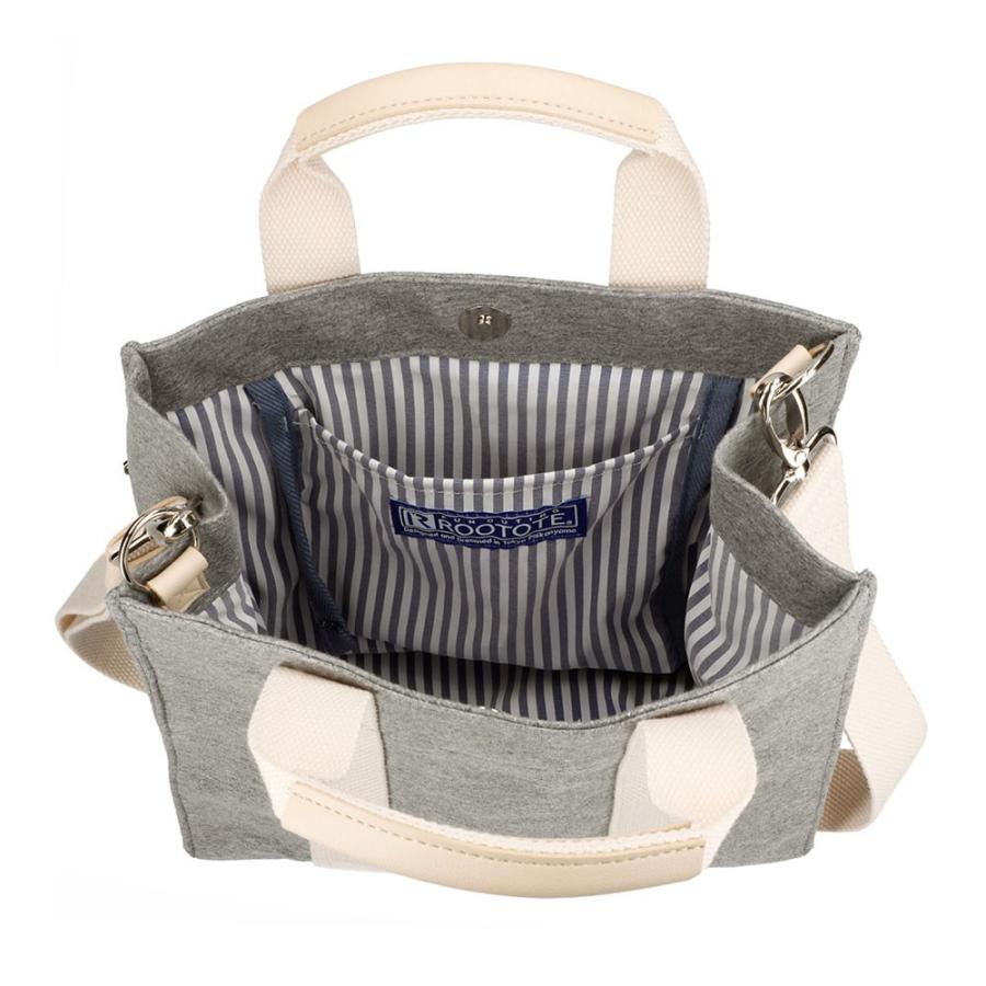 トートバッグ Rootote Sn スクエア2wayコットンテンジク 新作 レディーストート ルートート Square 2way Item1862 グレー 1 Back 通販 Yahoo ショッピング