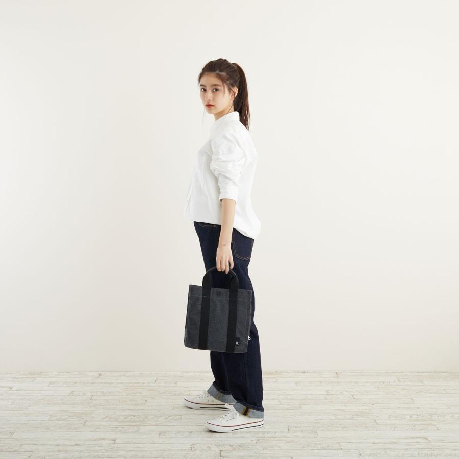 トートバッグ Rootote Sn スクエア2wayコットンテンジク 新作 レディーストート ルートート Square 2way Item1862 グレー 1 Back 通販 Yahoo ショッピング