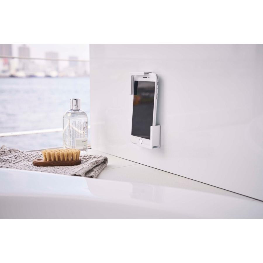 バスラック 山崎実業 正規品 TOWER タワー マグネットバスルームタブレットホルダー 浴室用ラック 浴室収納 ホワイト |  | 02