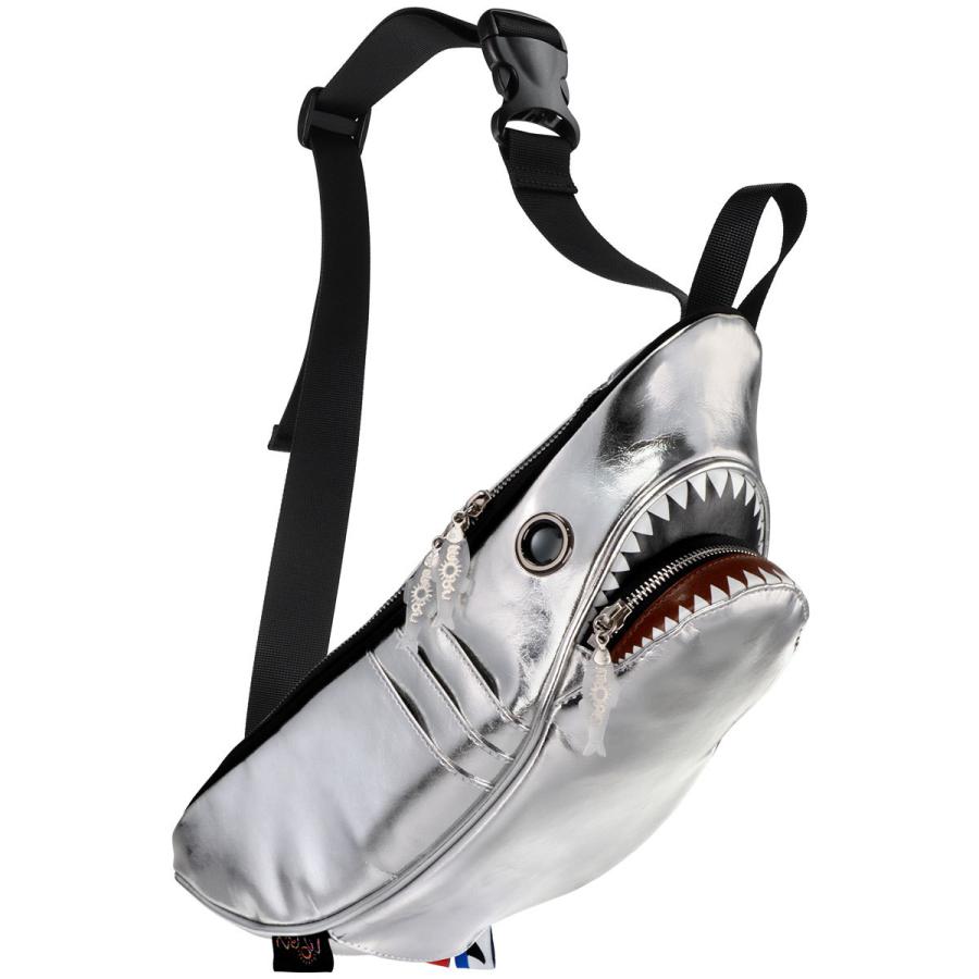 ウエストポーチ モーンクリエイションズ シャークウエストポーチ ウエストバッグ ウエストバック MORN CREATIONS SK-510シリーズ シルバー | 