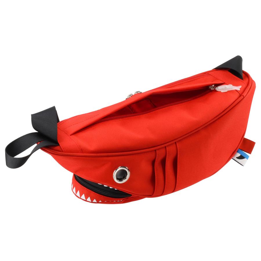 ウエストポーチ モーンクリエイションズ シャークウエストポーチ ウエストバッグ ウエストバック MORN CREATIONS SK-110 レッド |  | 03