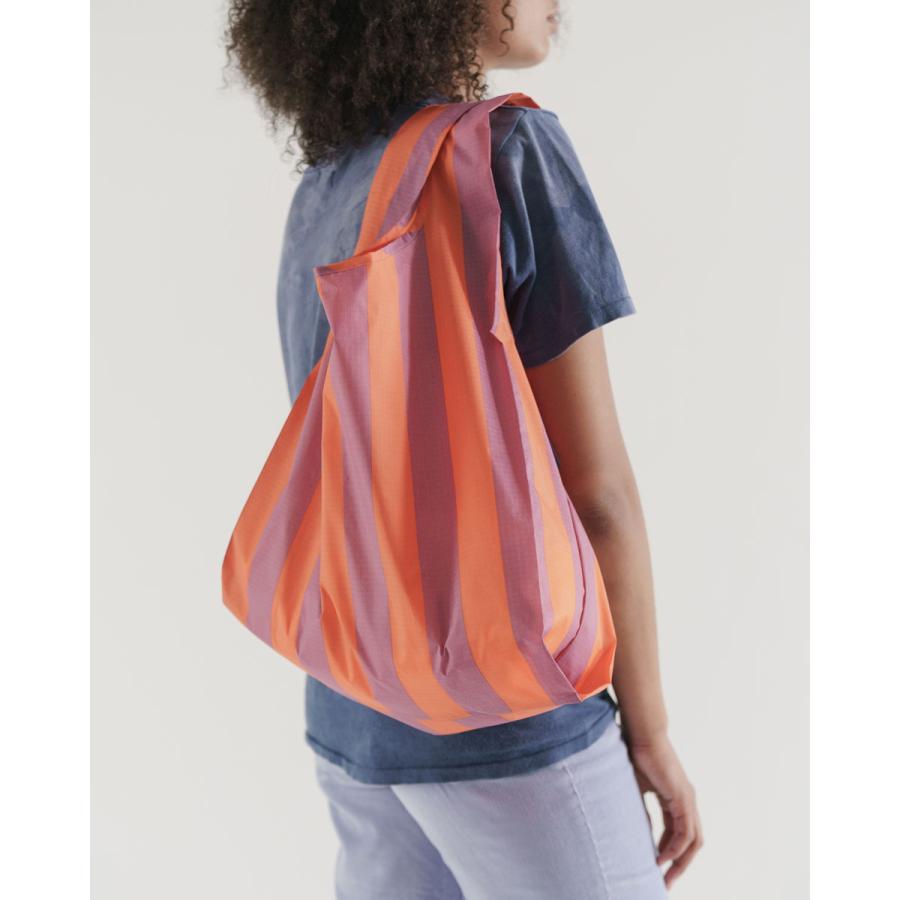 BAGGU STANDARD エコバック　オレンジ　モーブ　ストライプ　バグー BAGGU エコバッグ バグゥ 正規品 STANDARD 折りたたみ