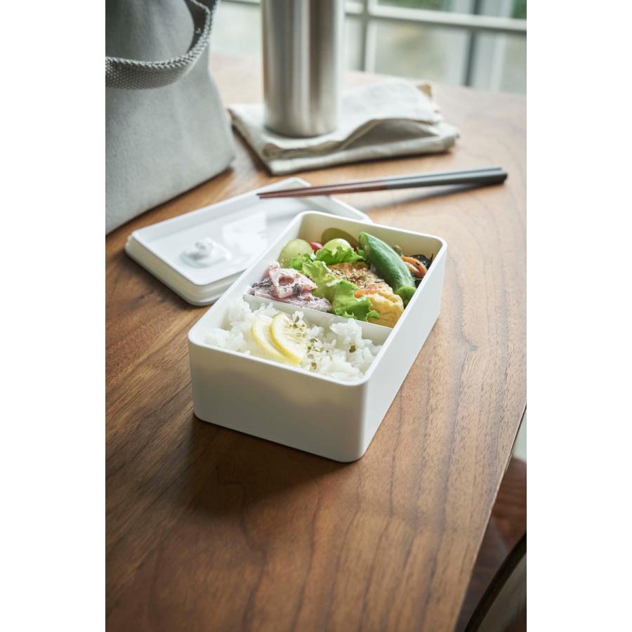 弁当箱 山崎実業 正規品 TOWER タワー バルブ付き密封ランチボックス ランチボックス ホワイト | tower | 01