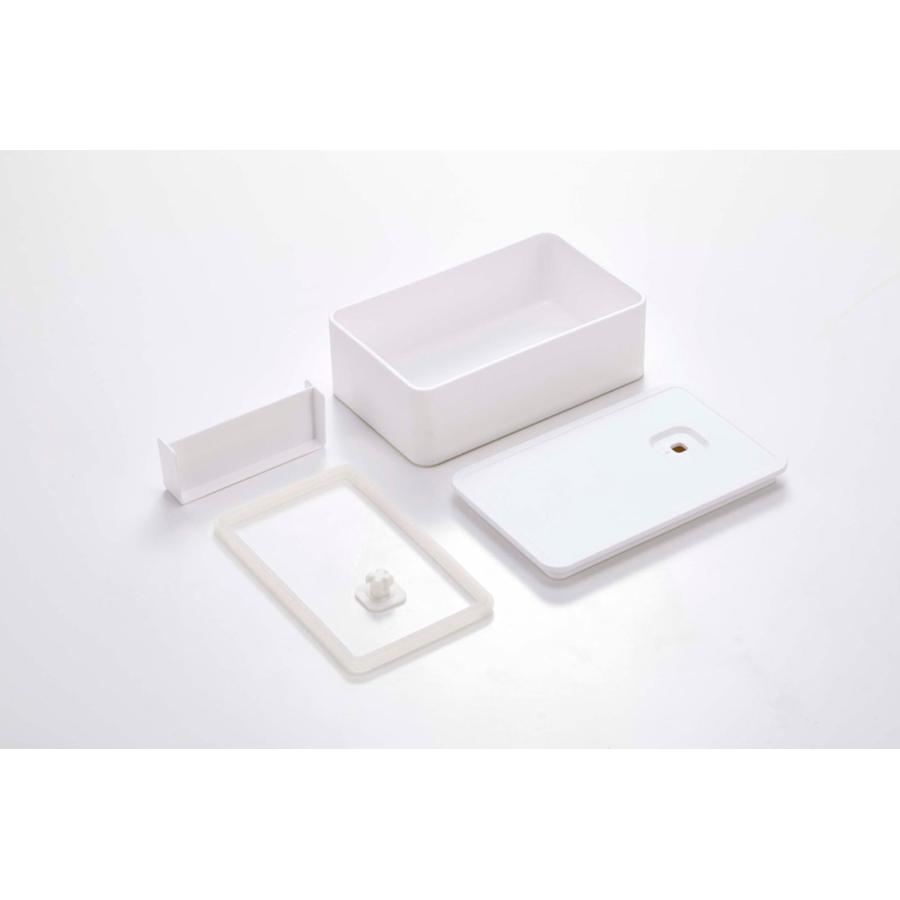 弁当箱 山崎実業 正規品 TOWER タワー バルブ付き密封ランチボックス ランチボックス ホワイト | tower | 05