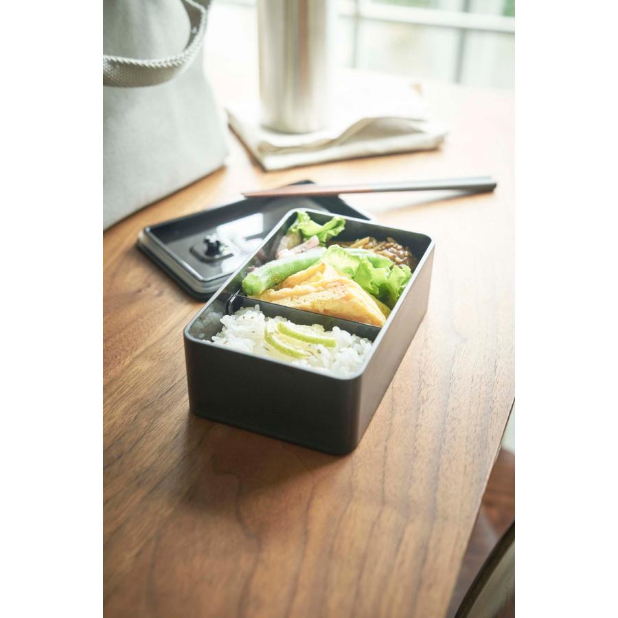 弁当箱 山崎実業 正規品 TOWER タワー バルブ付き密封ランチボックス ランチボックス ブラック | tower | 01