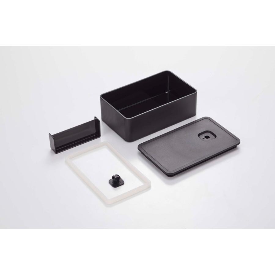 弁当箱 山崎実業 正規品 TOWER タワー バルブ付き密封ランチボックス ランチボックス ブラック | tower | 05