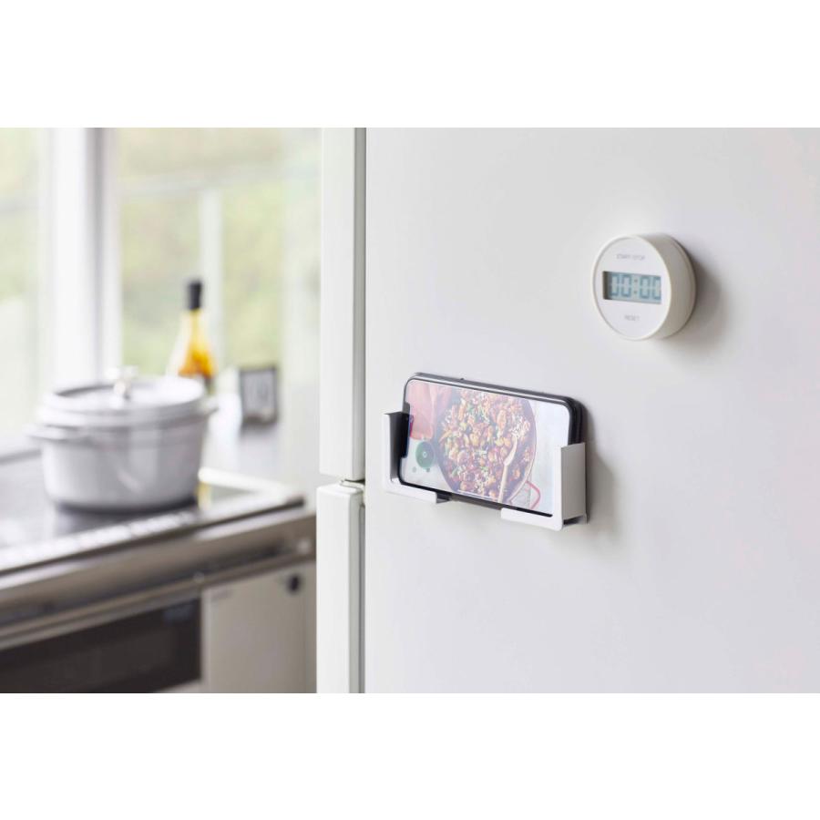 スマホ対応 山崎実業 正規品 TOWER タワー マグネットタブレットホルダー スマートフォン・タブレットPC対応ホルダー ホワイト |  | 01