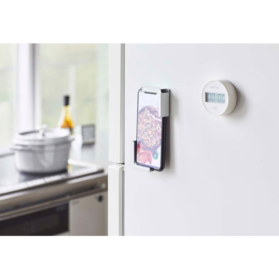 スマホ対応 山崎実業 正規品 TOWER タワー マグネットタブレットホルダー スマートフォン・タブレットPC対応ホルダー ホワイト |  | 02