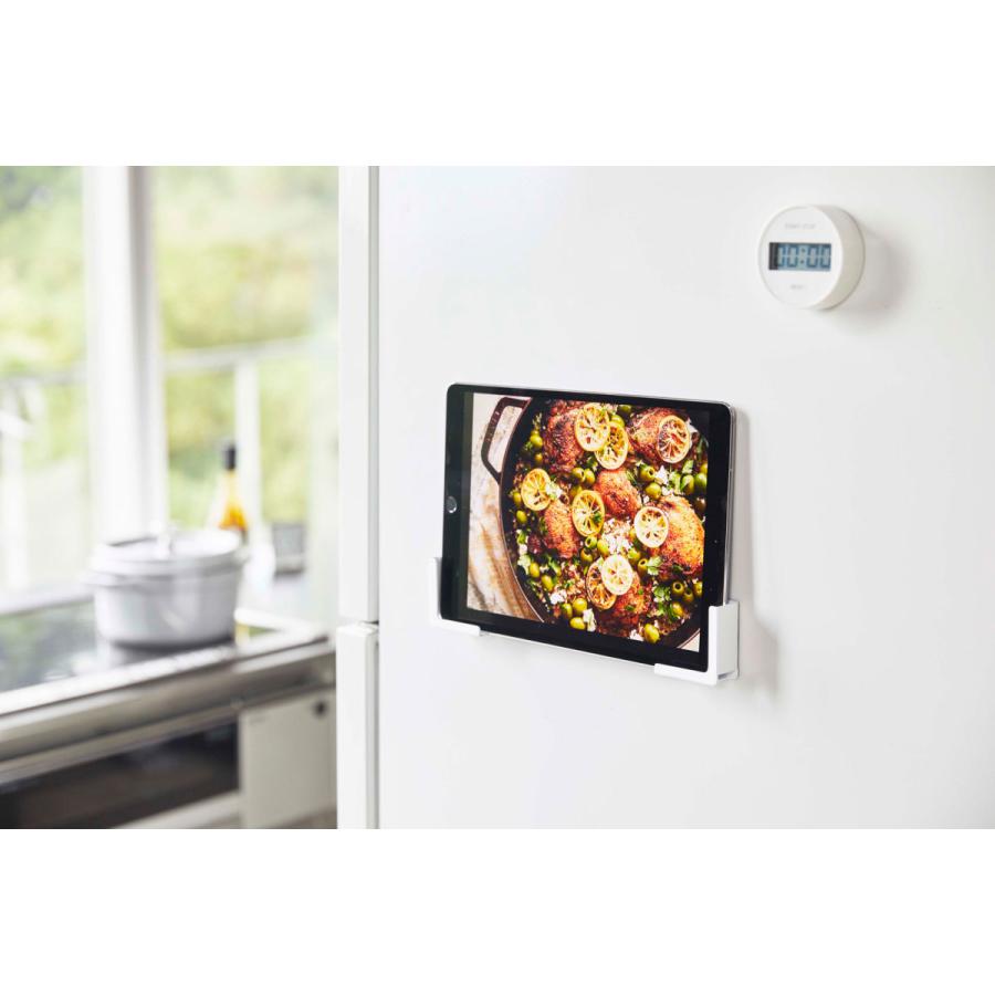 スマホ対応 山崎実業 正規品 TOWER タワー マグネットタブレットホルダー スマートフォン・タブレットPC対応ホルダー ホワイト |  | 03