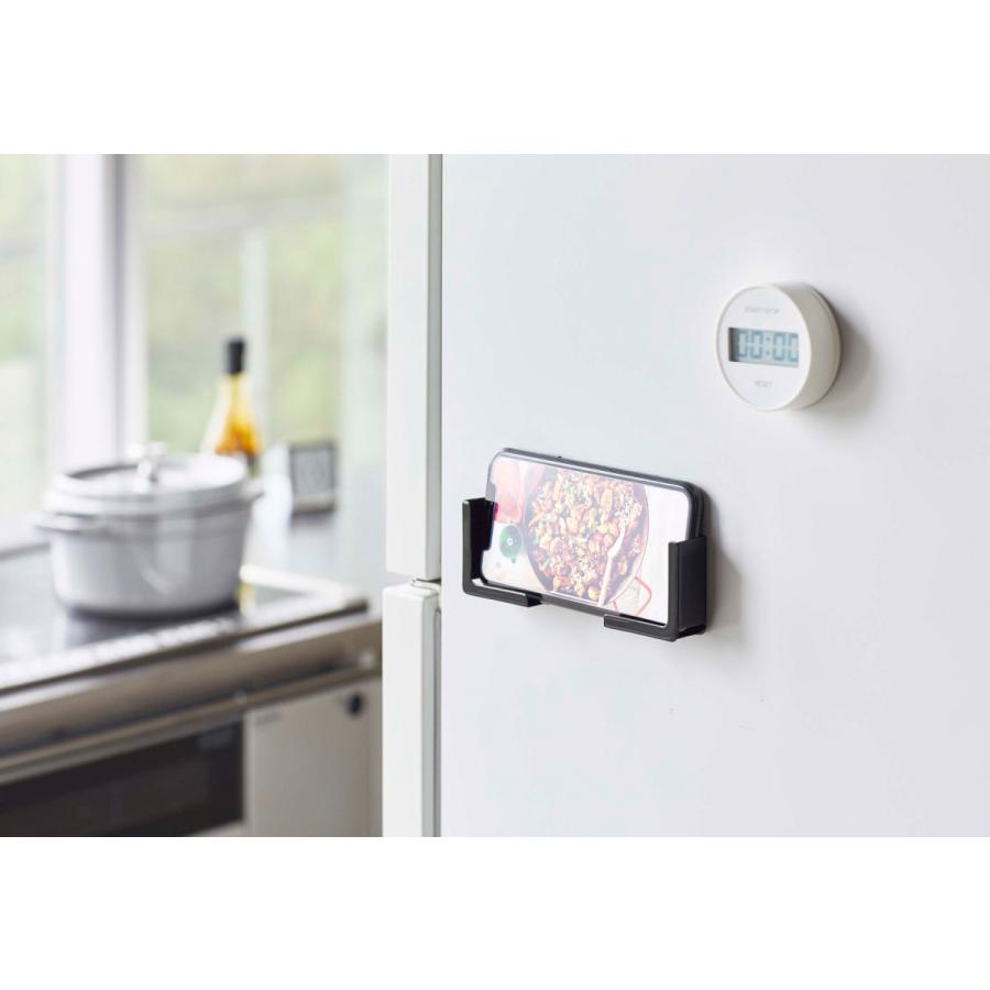 スマホ対応 山崎実業 正規品 TOWER タワー マグネットタブレットホルダー スマートフォン・タブレットPC対応ホルダー ブラック |  | 01