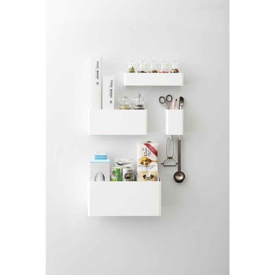 マグネット収納ボックス 山崎実業 正規品 TOWER タワー マグネットストレージラック 壁面収納 ホワイト | tower | 10