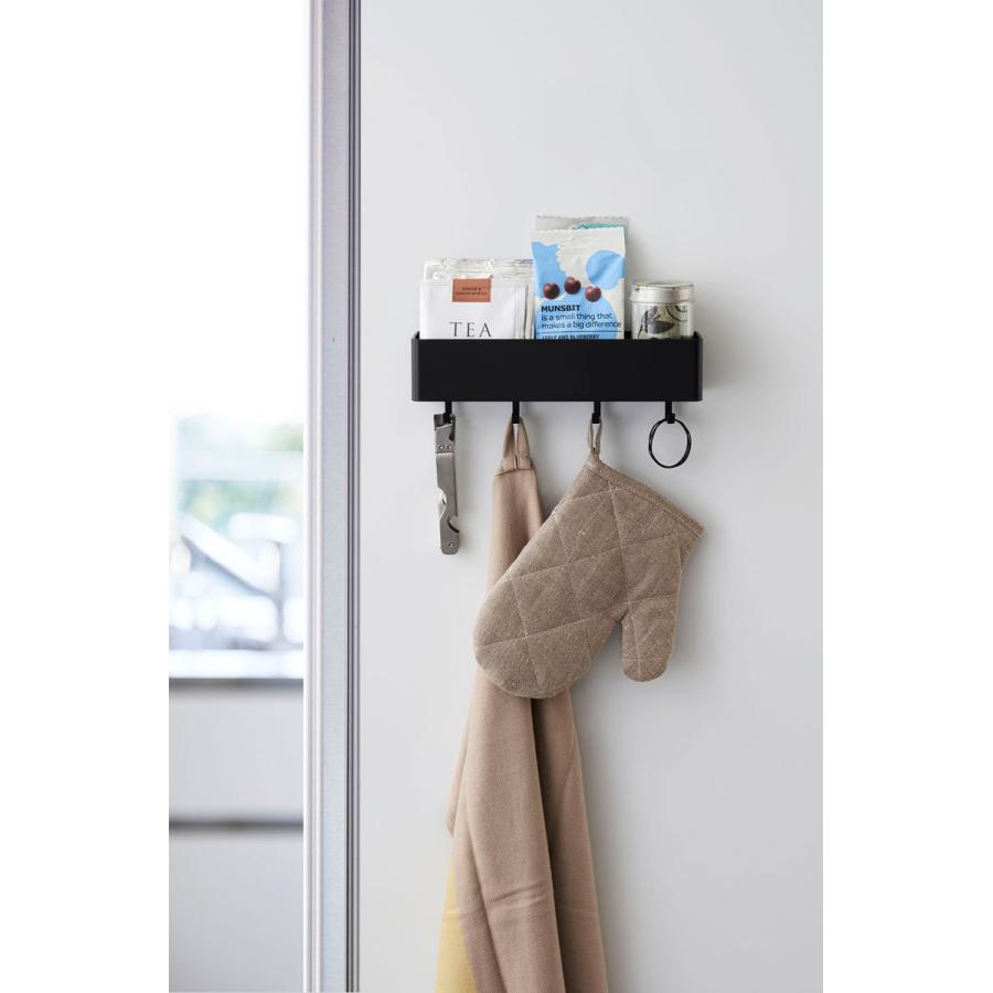 マグネット収納ボックス 山崎実業 正規品 TOWER タワー マグネットストレージラック 壁面収納 ブラック | tower | 02