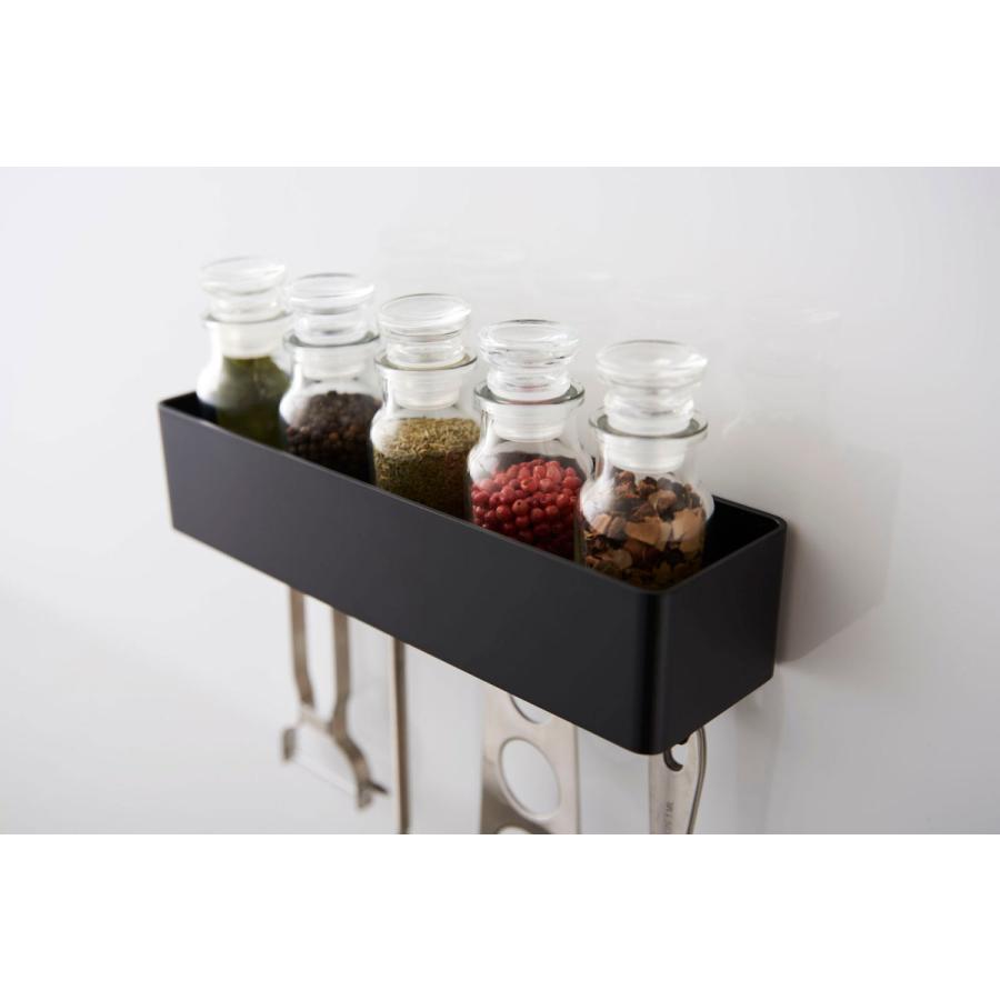 マグネット収納ボックス 山崎実業 正規品 TOWER タワー マグネットストレージラック 壁面収納 ブラック | tower | 06