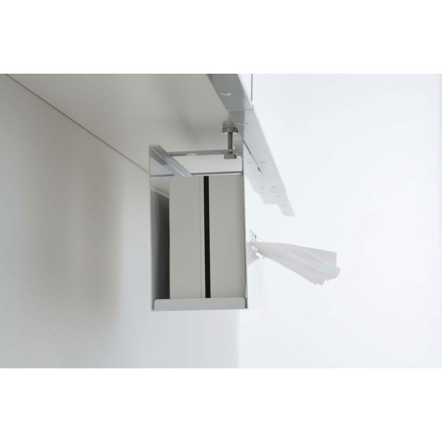 洗面所収納 山崎実業 正規品 TOWER タワー 洗面戸棚下ペーパーボックスホルダー 隙間収納 洗面戸棚下シリーズ ホワイト | tower | 06