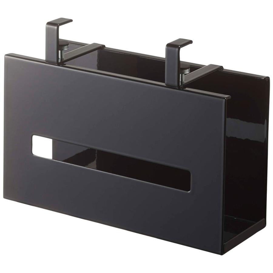 洗面所収納 山崎実業 正規品 TOWER タワー 洗面戸棚下ペーパーボックスホルダー 隙間収納 洗面戸棚下シリーズ ブラック | tower