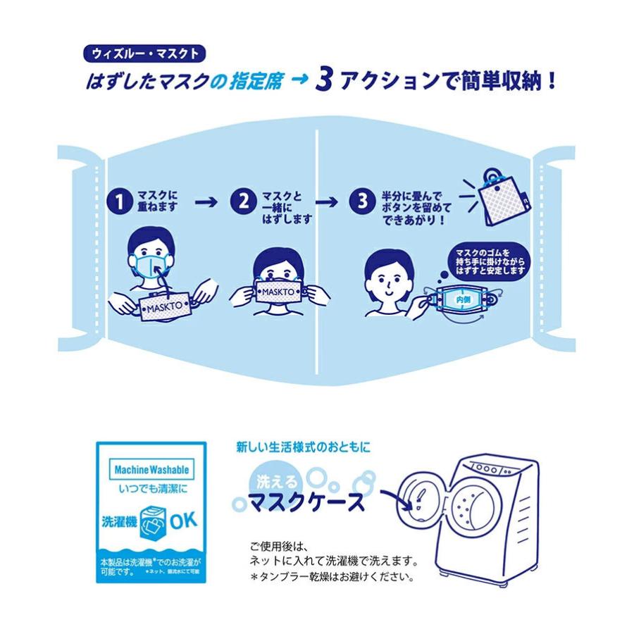 マスク収納ケース ROOTOTE CJ.withROO.マスクト.plain-A マスクケース 携帯用 ルートート ウィズルー・マスクト プレーン ブラック | ROOTOTE | 08