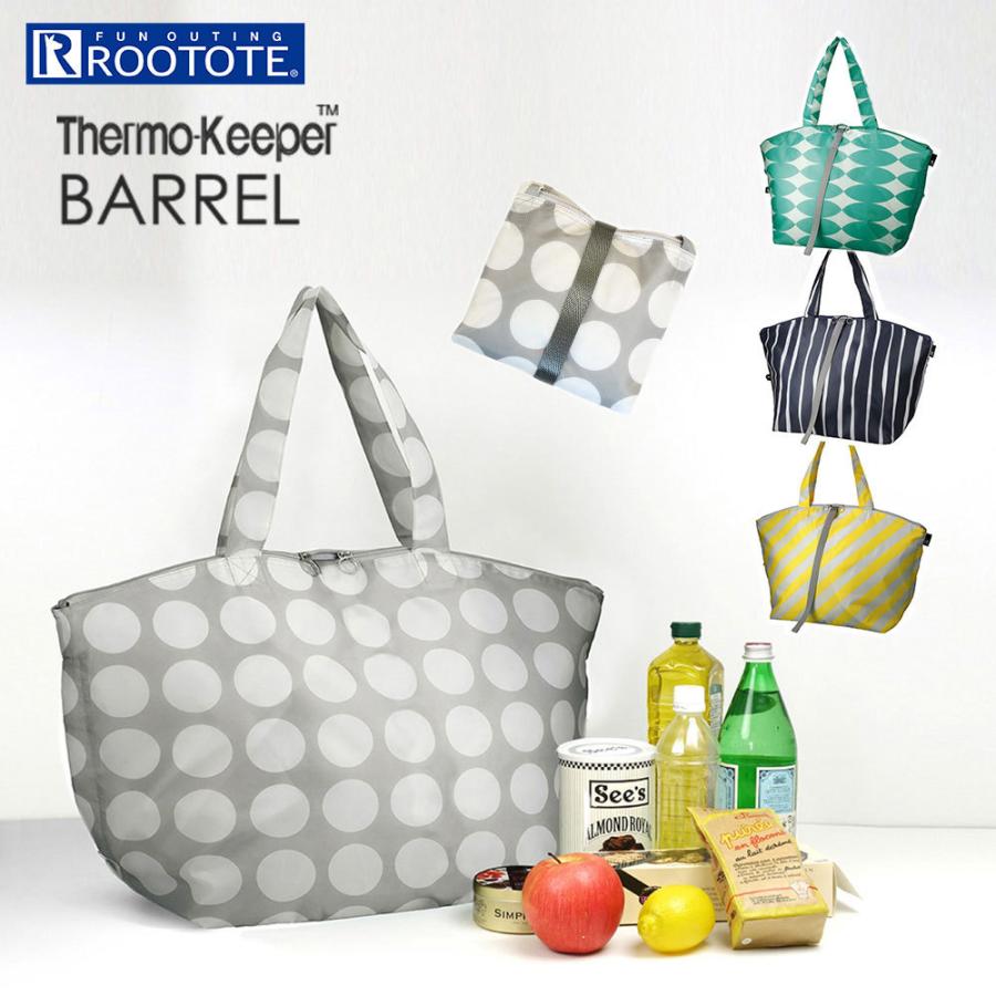 エコバッグ ROOTOTE PT.サーモキーパーバレル.ズアン-B 折りたたみ ショッピングバッグ ルートート Thermo-Keeper BARREL ドッツ | ROOTOTE | 01