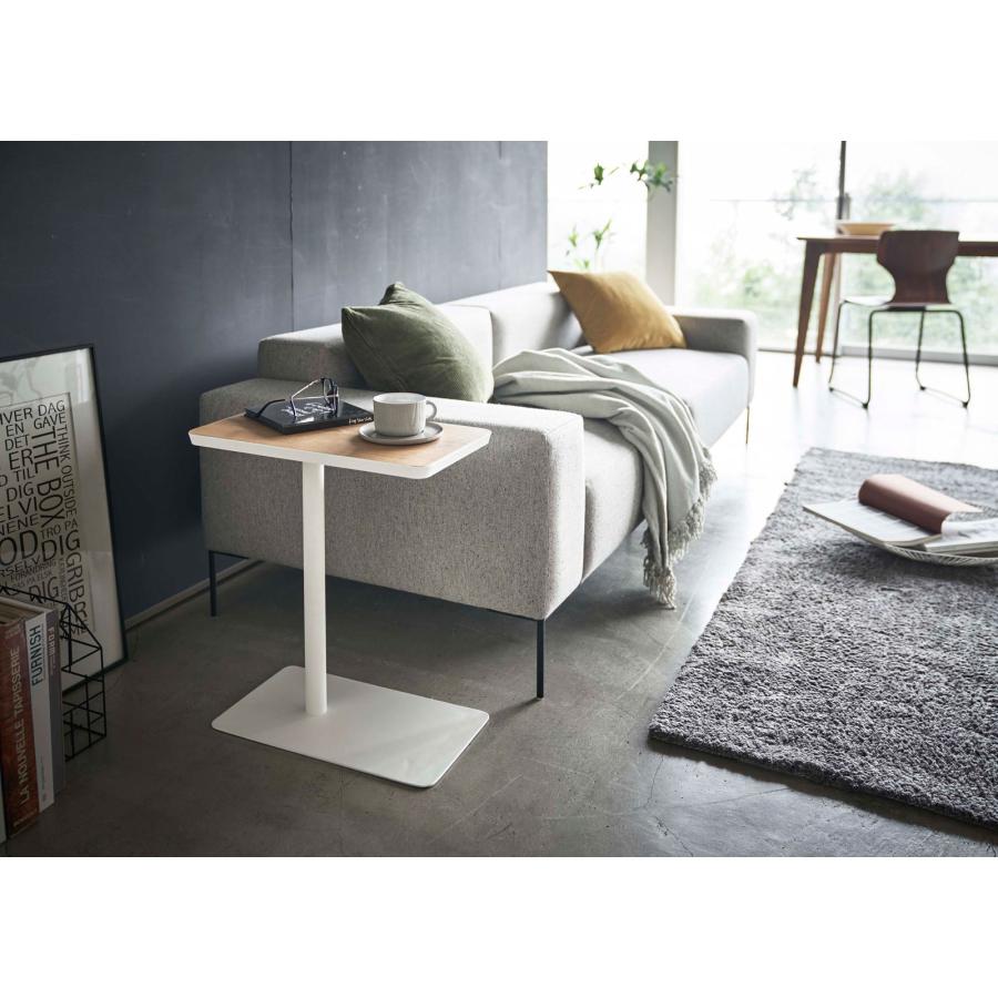 サイドテーブル 山崎実業 正規品 TOWER タワー 差し込みサイドテーブル コーヒーテーブル ナイトテーブル  ホワイト | tower | 02