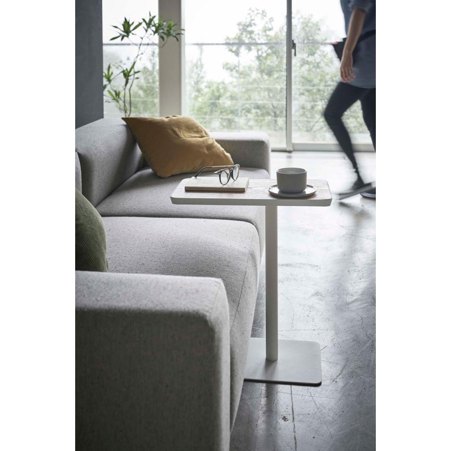 サイドテーブル 山崎実業 正規品 TOWER タワー 差し込みサイドテーブル コーヒーテーブル ナイトテーブル  ホワイト | tower | 04