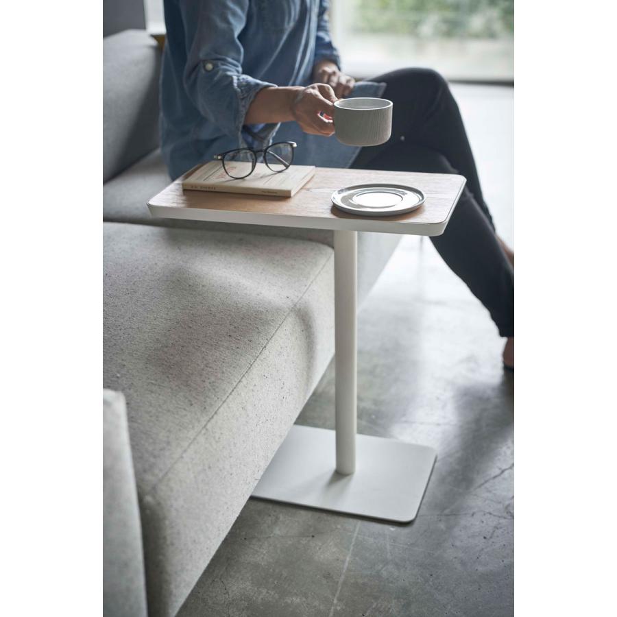 サイドテーブル 山崎実業 正規品 TOWER タワー 差し込みサイドテーブル コーヒーテーブル ナイトテーブル  ホワイト | tower | 09