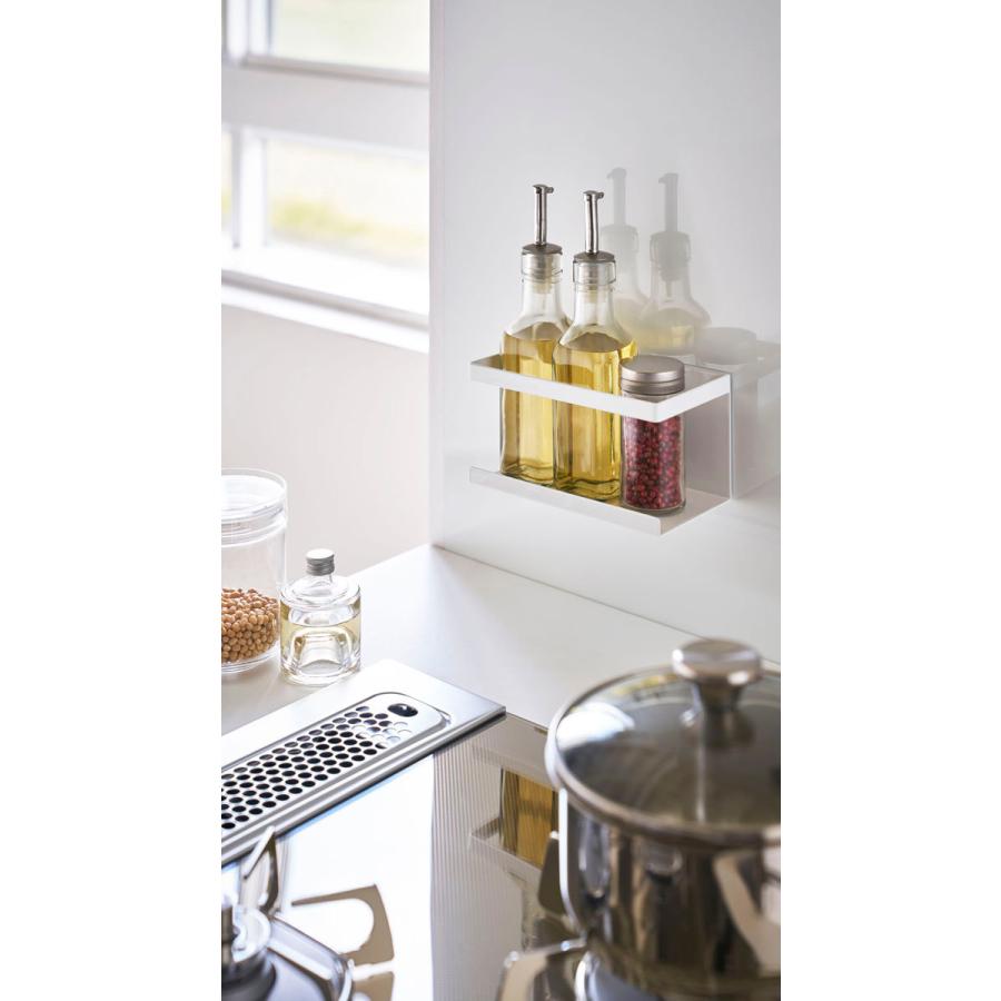 キッチン収納 山崎実業 正規品 TOWER タワー マグネットラック 収納ラック マグネットキッチンシリーズ ホワイト | tower | 01