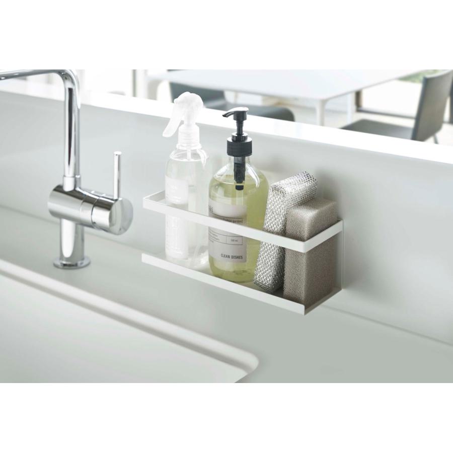 キッチン収納 山崎実業 正規品 TOWER タワー マグネットラック ワイド 収納ラック マグネットキッチンシリーズ ホワイト | tower | 02