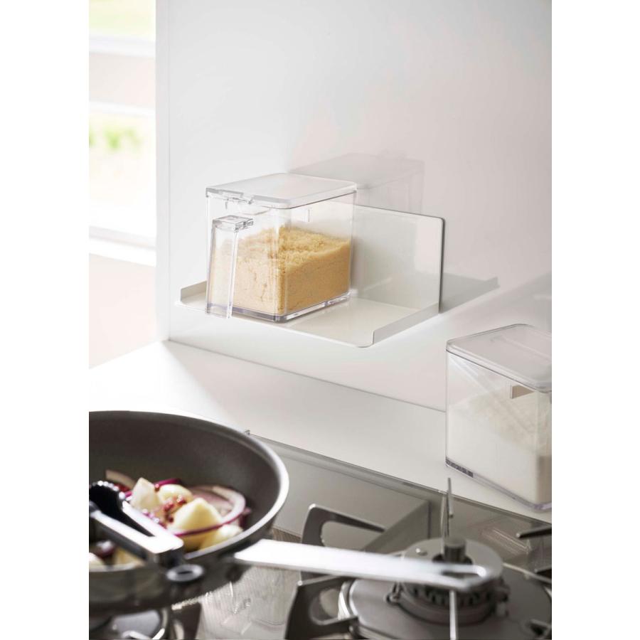 キッチン収納 山崎実業 正規品 TOWER タワー マグネット調味料ストッカーラック 収納ラック マグネットキッチンシリーズ ホワイト | tower | 01