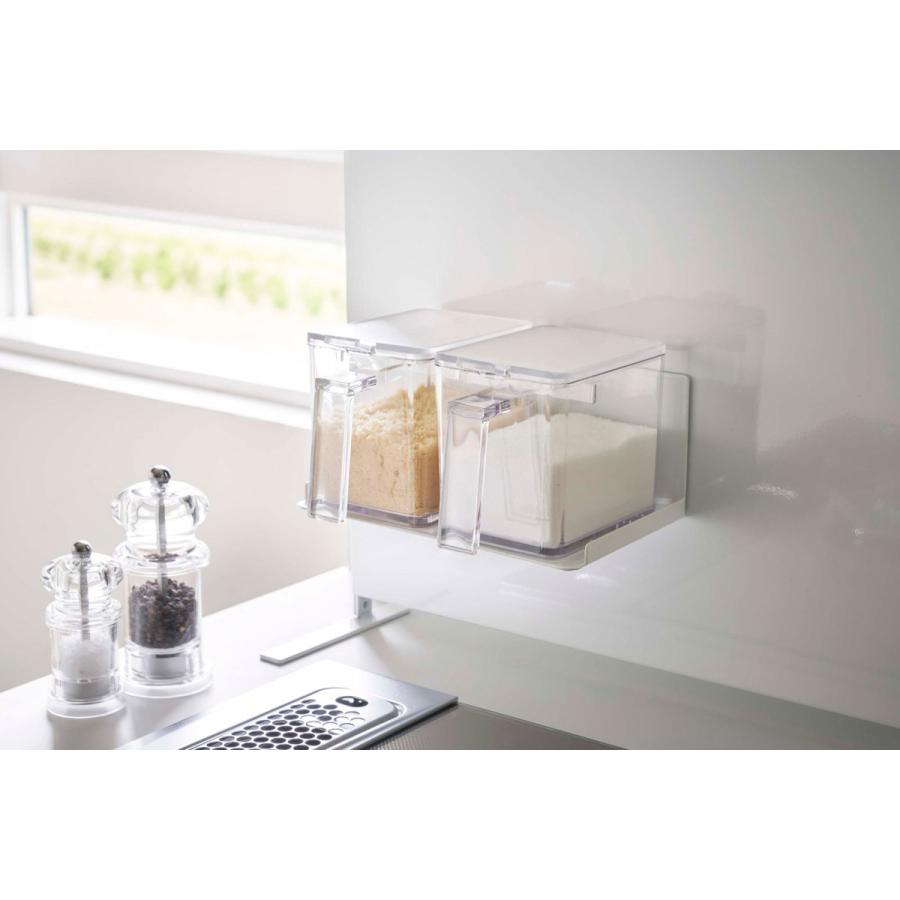 キッチン収納 山崎実業 正規品 TOWER タワー マグネット調味料ストッカーラック 収納ラック マグネットキッチンシリーズ ホワイト | tower | 03