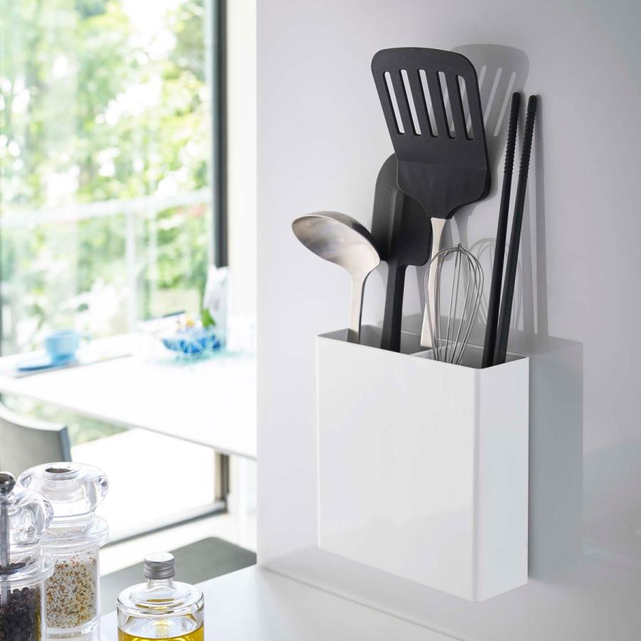 キッチンツールスタンド 山崎実業 正規品 TOWER タワー マグネットキッチンツールスタンド キッチンツール収納  ホワイト | tower