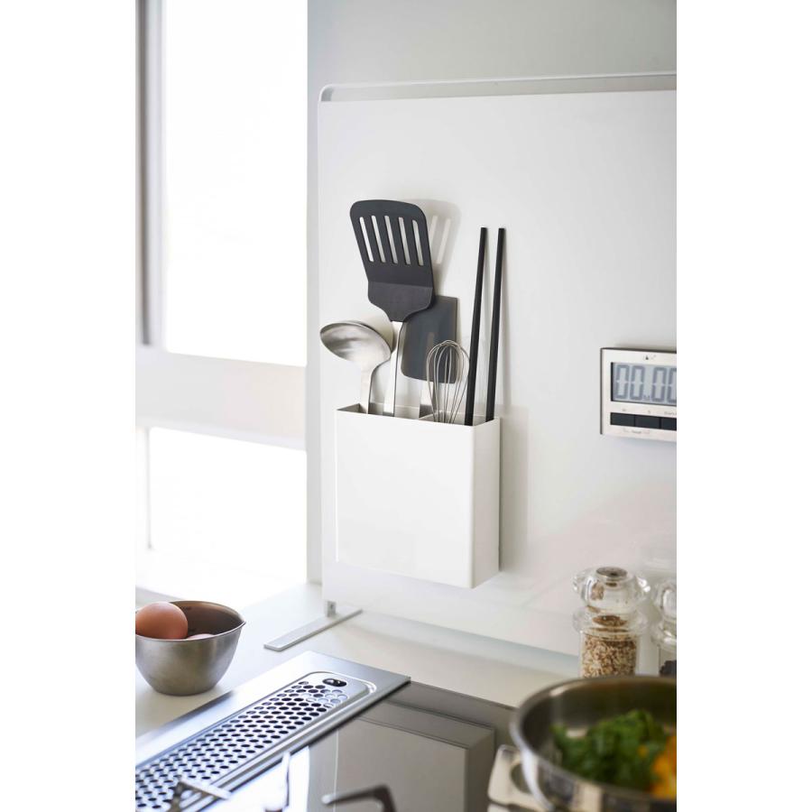 キッチンツールスタンド 山崎実業 正規品 TOWER タワー マグネットキッチンツールスタンド キッチンツール収納  ホワイト | tower | 04