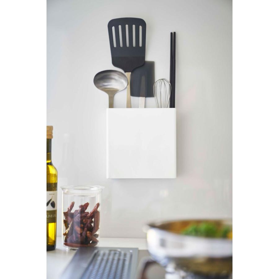 キッチンツールスタンド 山崎実業 正規品 TOWER タワー マグネットキッチンツールスタンド キッチンツール収納  ホワイト | tower | 05