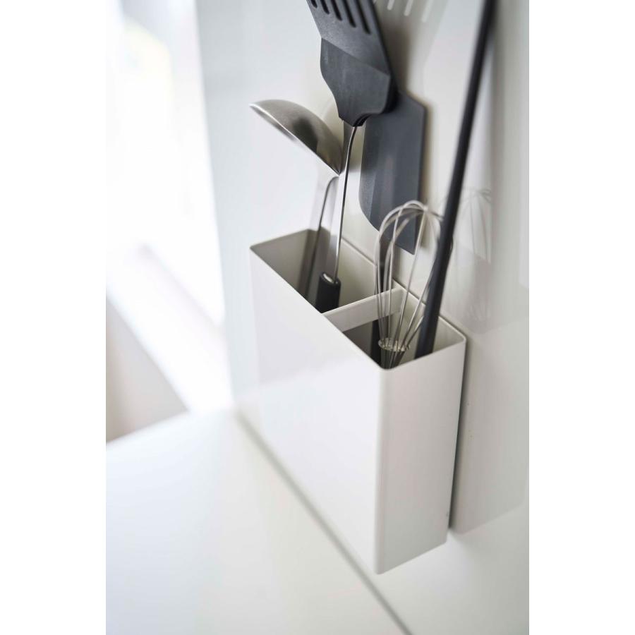キッチンツールスタンド 山崎実業 正規品 TOWER タワー マグネットキッチンツールスタンド キッチンツール収納  ホワイト | tower | 06