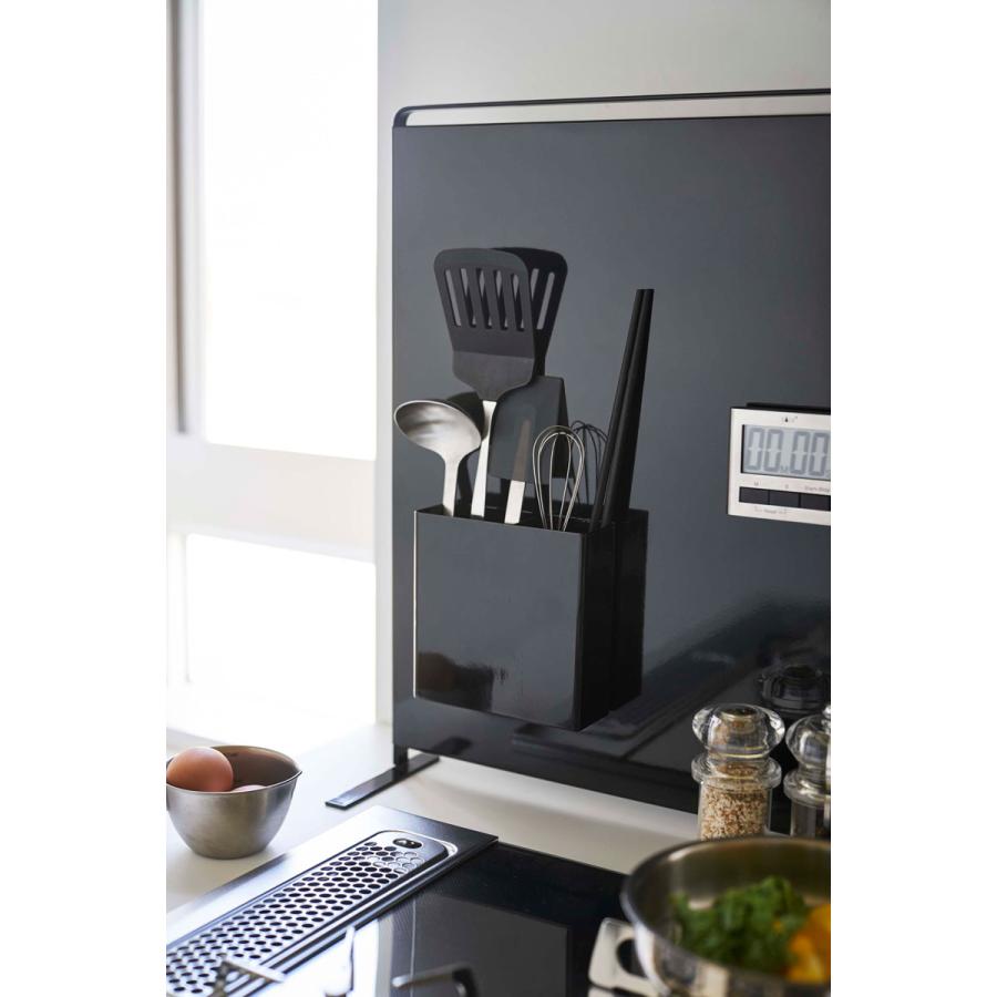 キッチンツールスタンド 山崎実業 正規品 TOWER タワー マグネットキッチンツールスタンド キッチンツール収納  ブラック | tower | 04