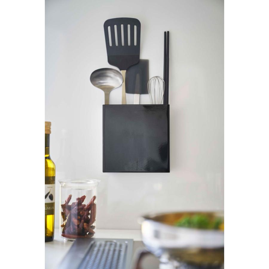 キッチンツールスタンド 山崎実業 正規品 TOWER タワー マグネットキッチンツールスタンド キッチンツール収納  ブラック | tower | 05