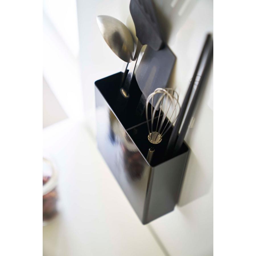 キッチンツールスタンド 山崎実業 正規品 TOWER タワー マグネットキッチンツールスタンド キッチンツール収納  ブラック | tower | 06